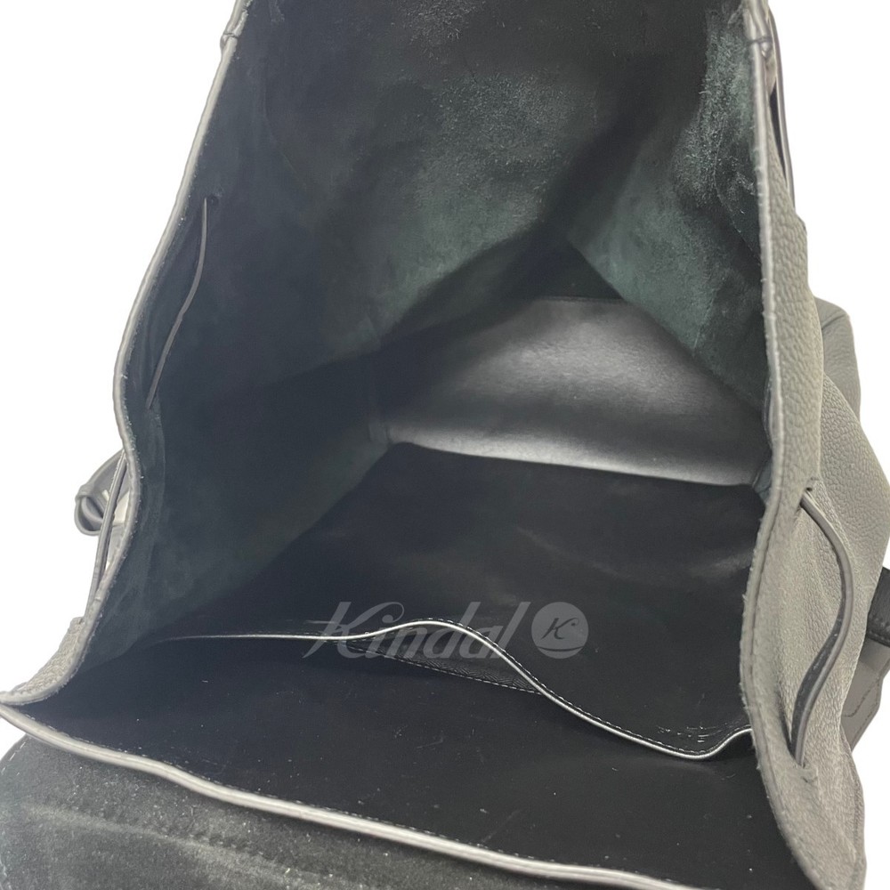 Loewe Drawstring Leather Backpack Black - image 7